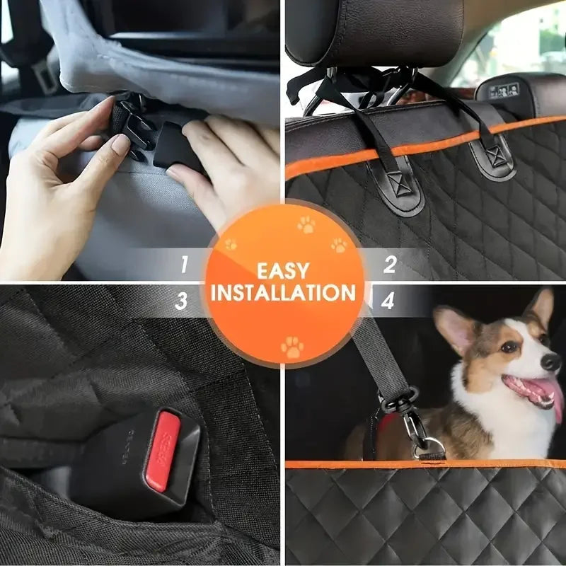 Waterproof Dog Car Seat Hammock Cover With Nonslip Scratch Protection