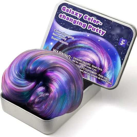 Galaxy Color Changing Putty Therapy Putty Fidget Toys Adults Squishy Sensory Toys Anxiety Stress Relief Gifts for Adults