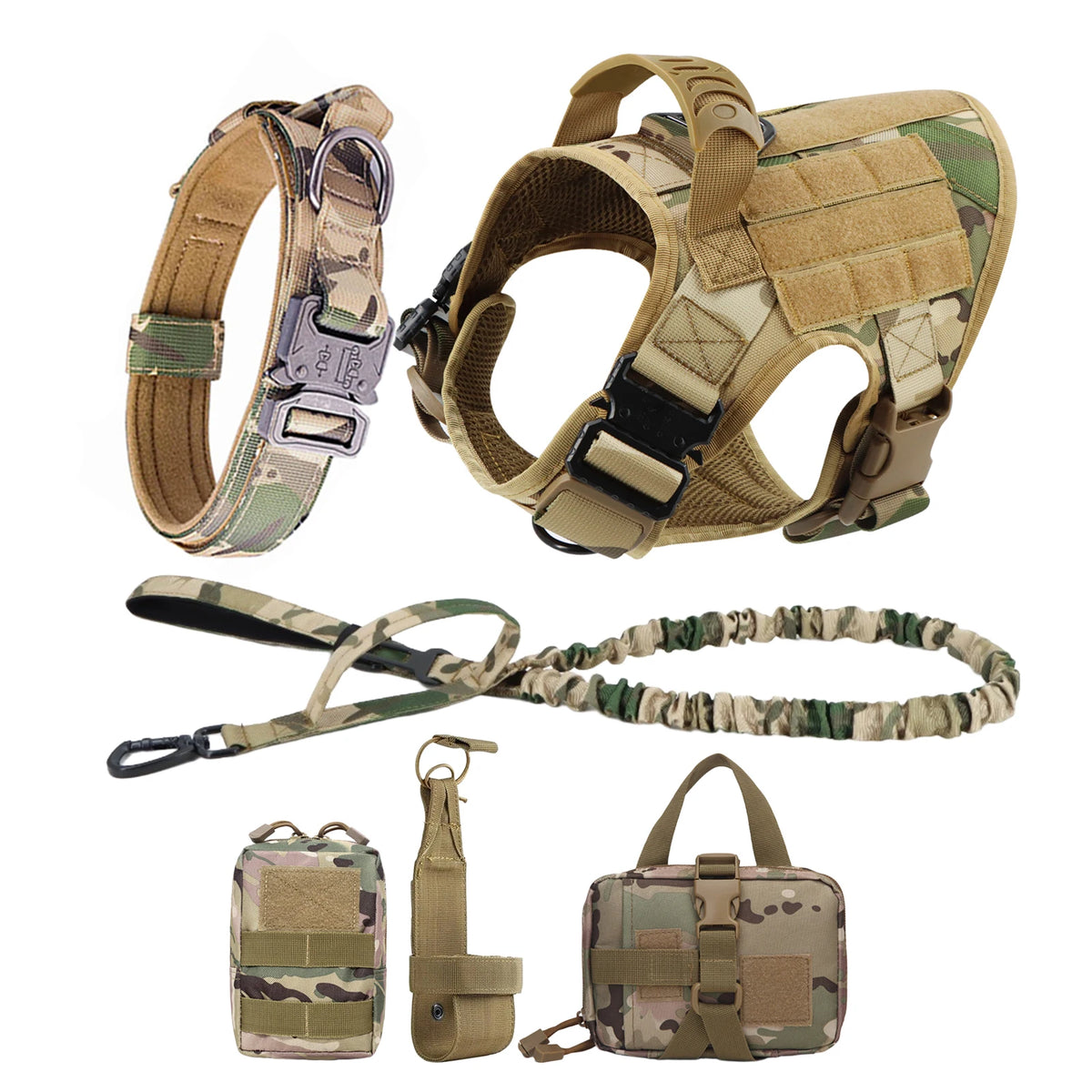 Petravel Padded Nylon Dog Harness And Leash Set For Active Pets