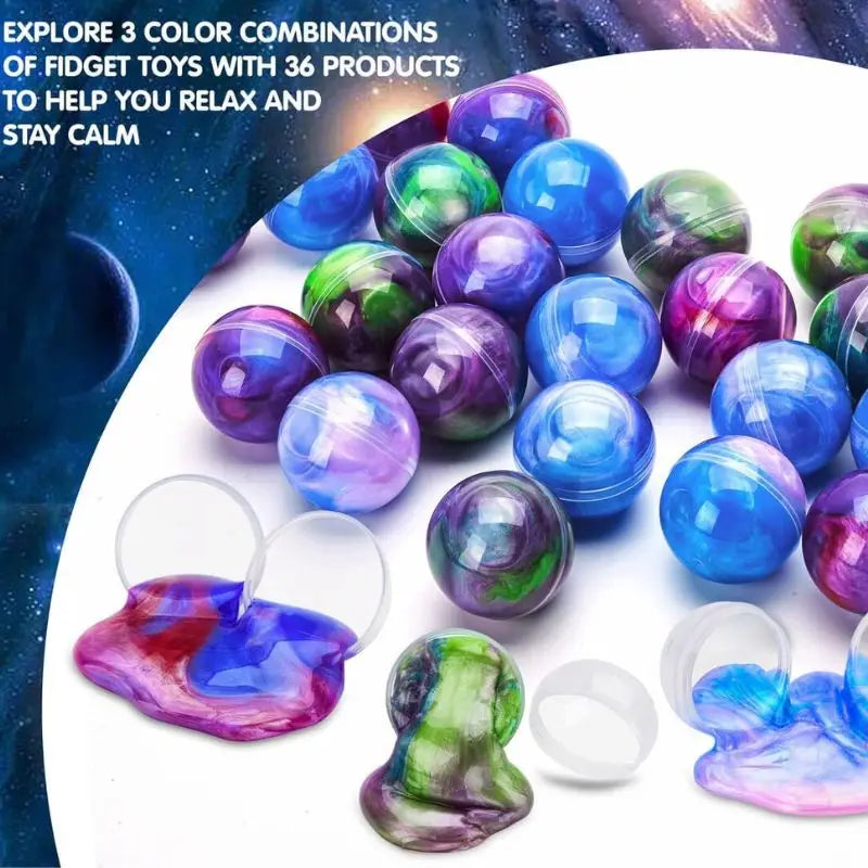 Joyfy Galaxy Slime Balls Stretchy Party Favors Classroom Rewards