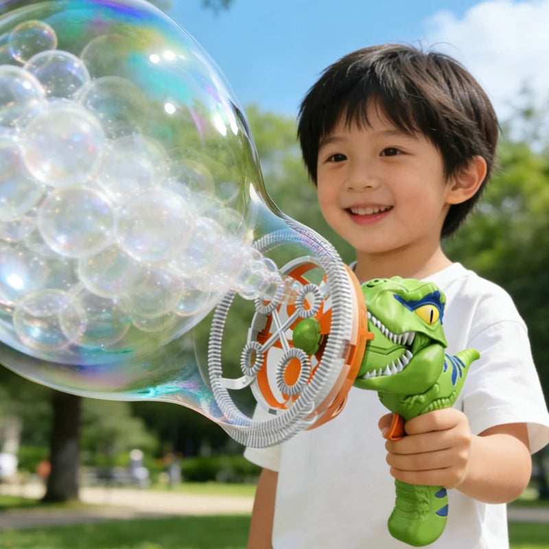 CONUSEA Dinosaur Bubble Gun Automatic Bubble Blower Toy For Kids