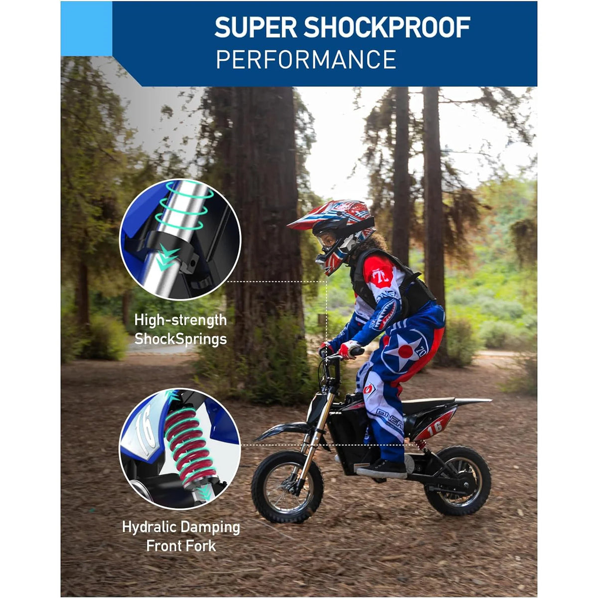 Hiboy Electric Dirt Bike for Kids With Three Speed Modes