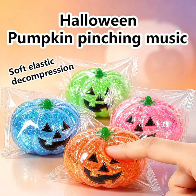 Halloween Pumpkin Squishy Toy for Stress Relief and Sensory Play