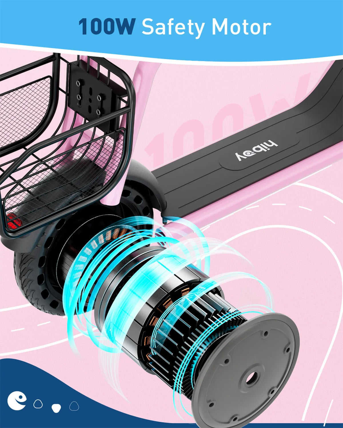 HIBOY Q2 Lite Kids Electric Scooter With Seat LED Lights