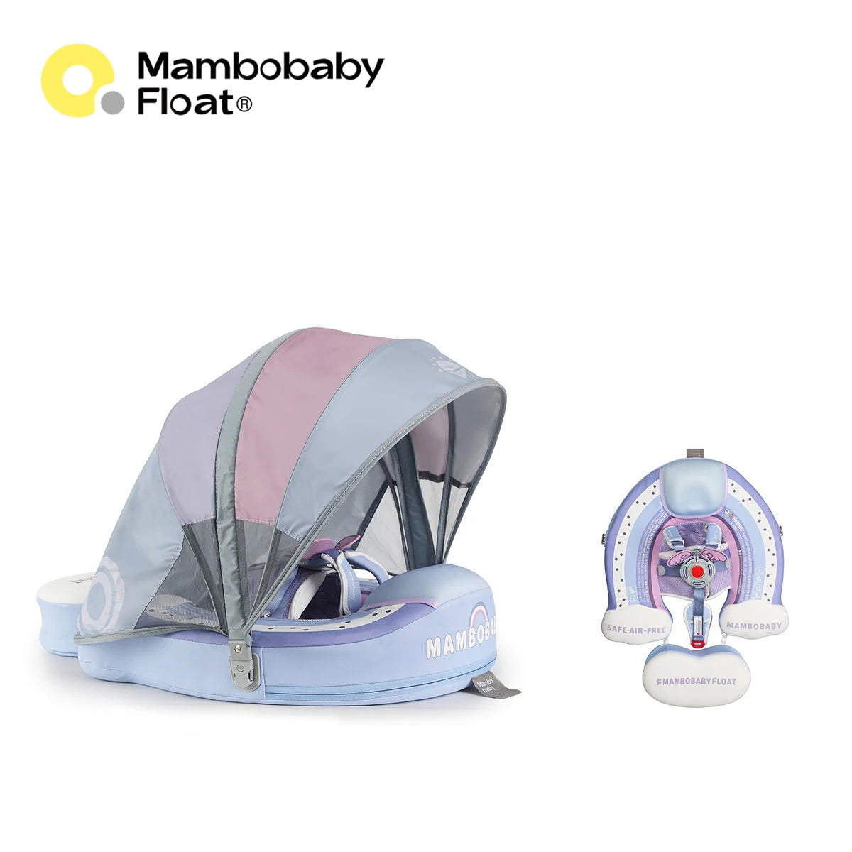 Mambobaby Air Free Baby Chest Float With Sunshade Canopy