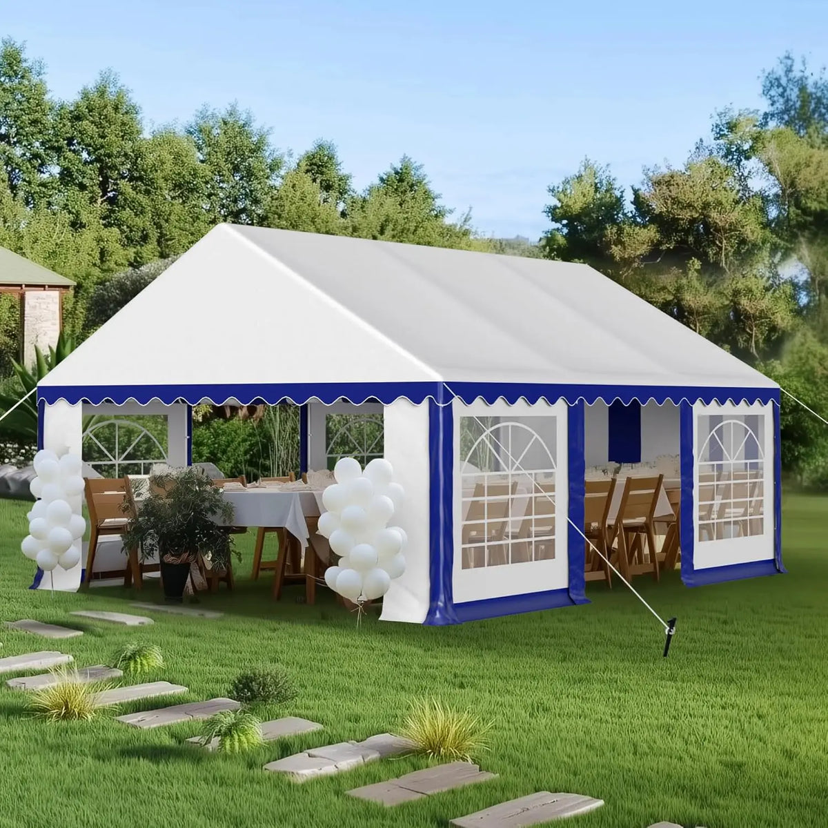 Heavy Duty Outdoor Party Tent With Removable Sidewalls For Events