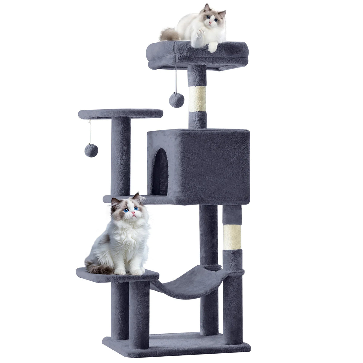 MCQ Cat Tree Tower With Sisal Scratching Posts And Condo