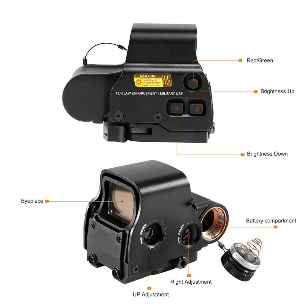 Bestsight Red Green Dot Holographic Reflex Sight Scope For Hunting