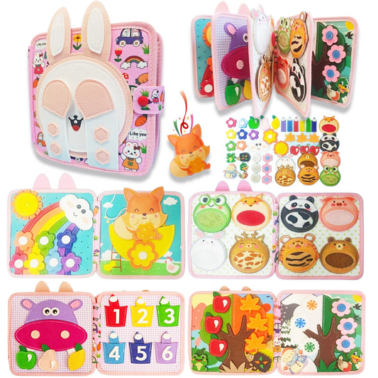 Felt Busy Board Early Learning Activity Book For Toddlers