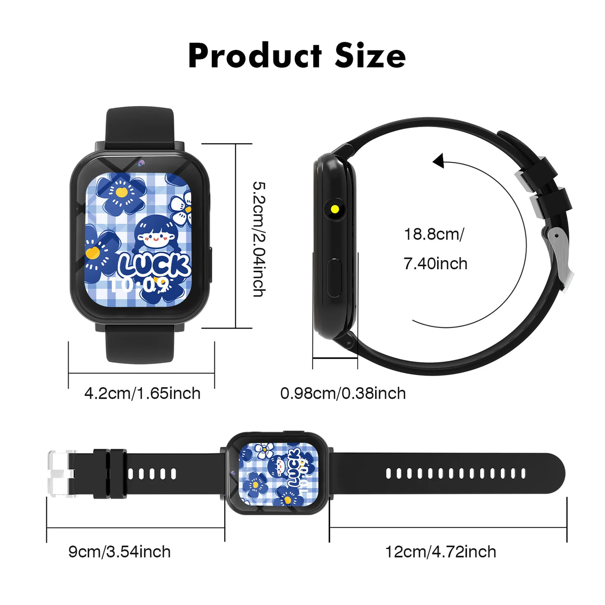 Kids Games Smart Watch 18 Games Camera Waterproof Flashlight Sleep Monitoring For Birthday Holiday Gift Boy Girl Children