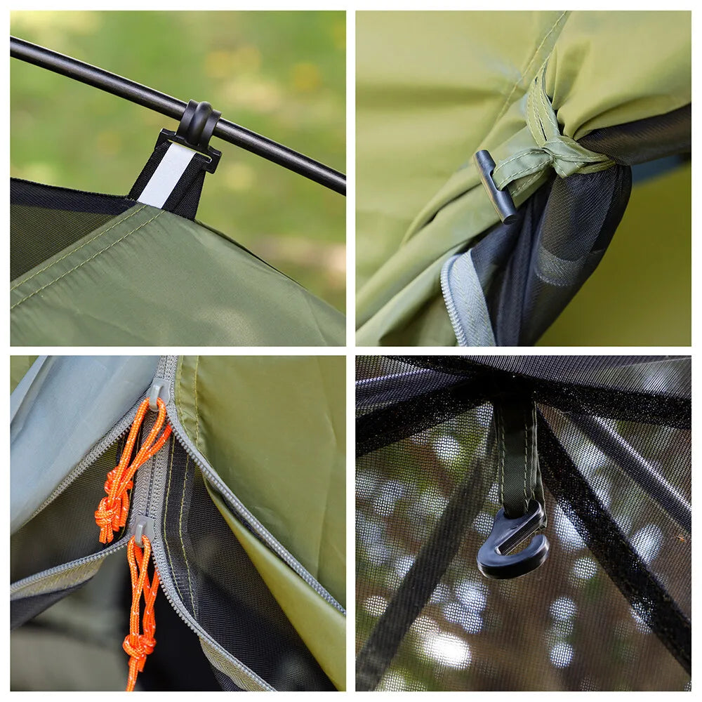 Night Cat Rainproof Backpacking Tent With Easy Clip Setup