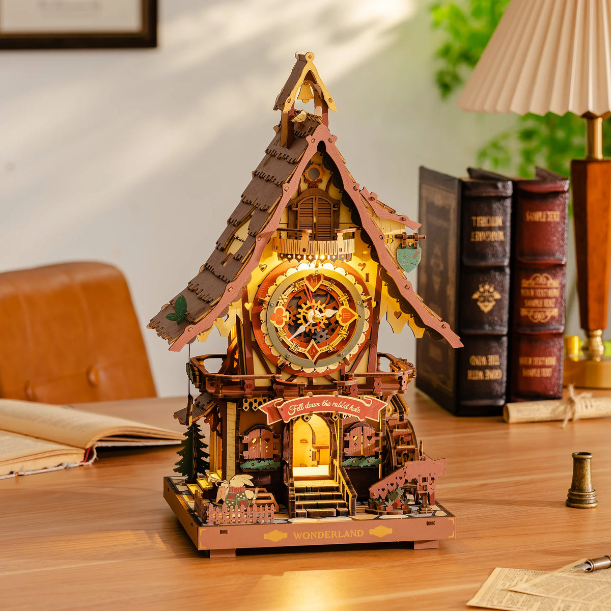 ROKR Wooden Mechanical Cuckoo Clock 3D Puzzle Building Kit