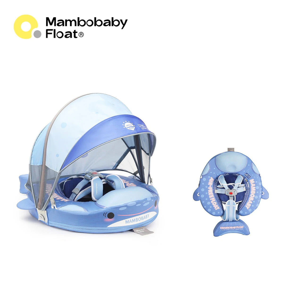 Mambobaby Air Free Baby Chest Float With Sunshade Canopy