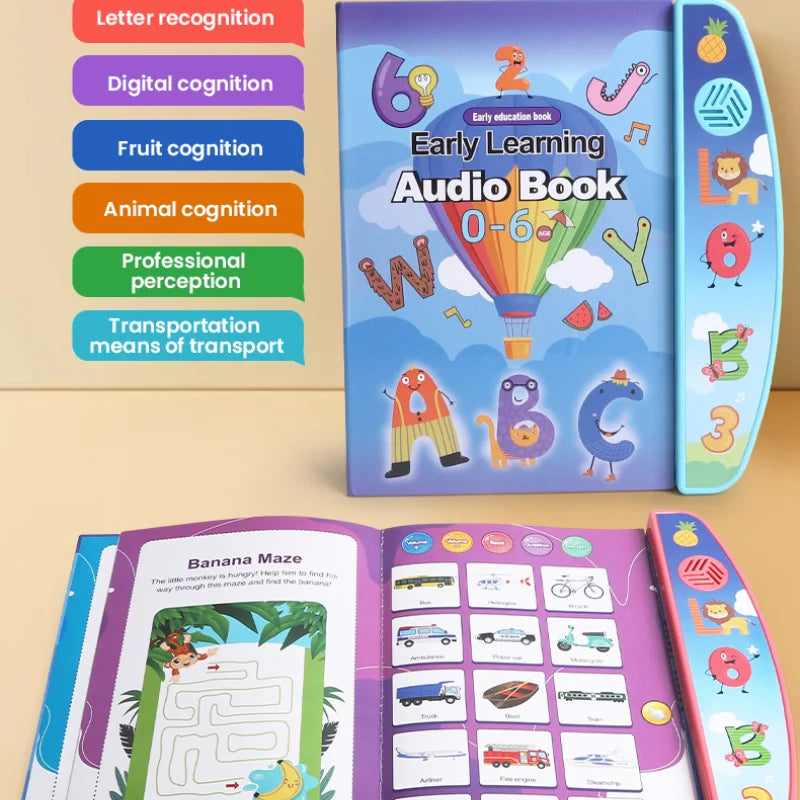 Kmoist Electronic Audio Learning Book For Early Education Kids
