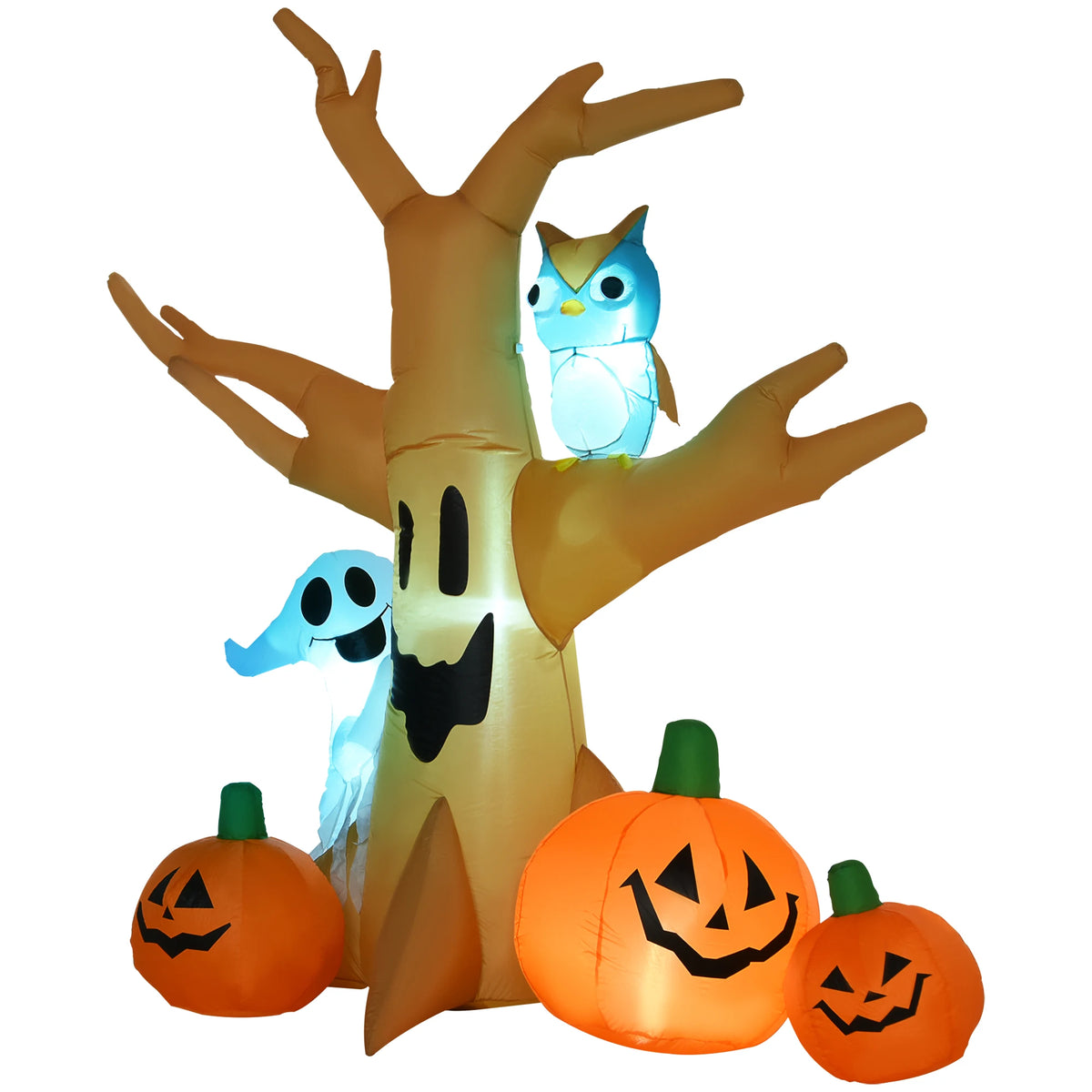 HOMCOM Inflatable Haunted Tree Halloween Outdoor Yard Decoration